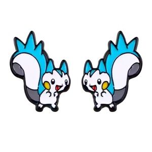 3 For $35 Pokemon Pachirisu Stainless Steel Enameled Stud Character Earrings